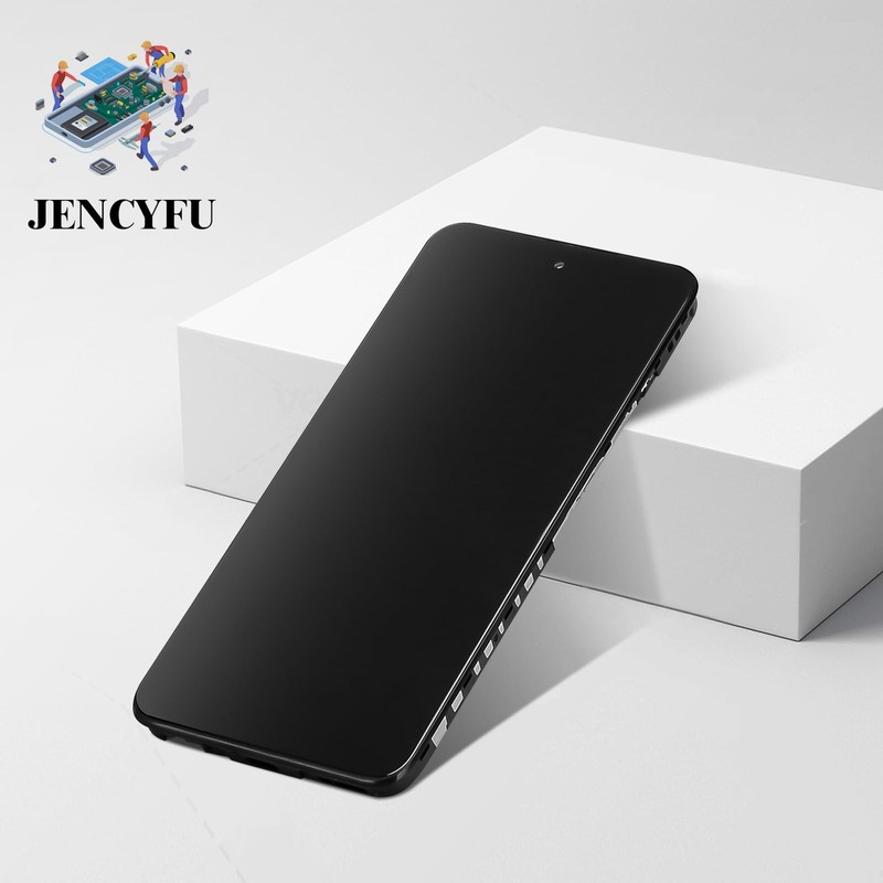 JENCYFU Screen Replacement Full LCD Screen Display Touch Digitizer Frame