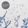 Extra Long Shower Curtains 72 x 78 Inch, Blue Fabric