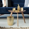 Modern Golden Small Trash Can Wastebasket, Garbage Container Bin for