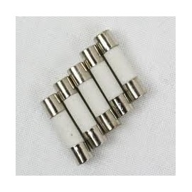 Pack of 5, T1/2A250V, T1/2A 250V, Cartridge Ceramic Fuses 6X30mm (1/4 inch X 1-1/4 inch), 0.5A 125V/250V, Slow Blow (Slow Acting)