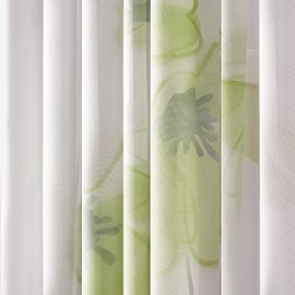 Simpvale 2 Piece Curtain Printed Flowers Curtain for Living Room Bedroom Tab Top Curtain 150 cm Width