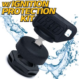 HD Switch Replaces Lesco 50102, 050102 Starter Ignition Key Switch - Ultimate Dual Protection Upgrade - 3 Keys & Free Carabiner