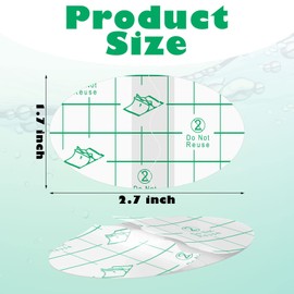 Kingdder 120 Pieces Ear Covers for Shower Plugs Waterproof Protector Newborn Sticker Disposable Cotton Ball Baby Shower Cap Ear Protection for Kid Showering Surfing Snorkeling Other Water Sport(Green)