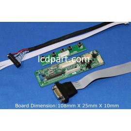 LCD Controller kit for LQ121S1LG55,  P/N: DF14-20P-1LVDS - HDMI, DVI and VGA