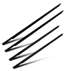 OCPTY 4PCS Car Outer Door Window Molding Trim Weatherstrip Window Seal Compatible with 2009-2021 For Dodge For Ram, Replace 55112376AH 55112377AH 55372138AH 55372139AH