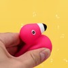 15PCS Cartoon Flamingo Rubber Squeeze Pink Flamingo Toys Floating Squeaky