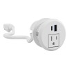 BBF 2-inch Desktop Power Grommet with AC Outlet and USB-A/USB-C