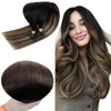 RUNATURE U Tip Hair Extensions Real Human Hair Ombre Black