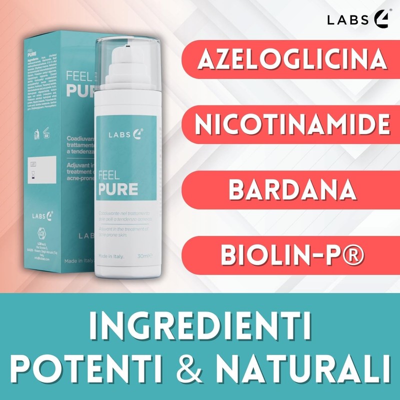LABS 4 Feel Pure Anti-Akne-Gesichtscreme 30 ml | auf Basis