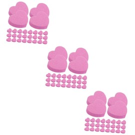 Healeved 150pcs Compact Dual-sided Sponge Nail Files for Manicure Cute Heart Shape Nail Art Tools Fine Travel-friendly File