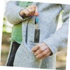 Sosoport 3pcs Black Whistle Emergency Survival Whistle Beaded Chain for