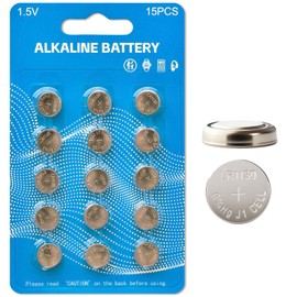 LR1130 Battery,L1131f Batteries 1.5 V L1131 SR1130 389/390 G10 LR54 Button Cell Alkaline Coin Cell Watch Batteries 15 Pack