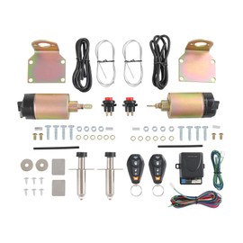 JDMSPEED New Street Rat Hot Rod Car Truck 85LB Shaved Door Handle Kit Replacement for 2 Doors Popper Solenoid