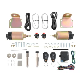 JDMSPEED New Street Rat Hot Rod Car Truck 85LB Shaved Door Handle Kit Replacement for 2 Doors Popper Solenoid