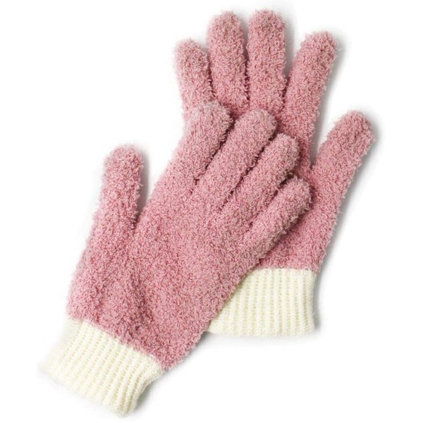 Microfiber dusting Gloves Clean Hard-to-Reach Places Car Detailing Blind Cleaning Highly aborbent Lint Free Pink 1pr S/M