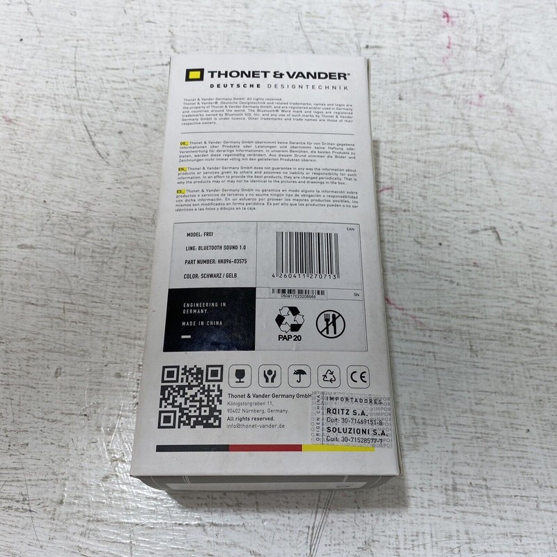 THONET & VANDER Frei Portable BlueTooth Speaker Black