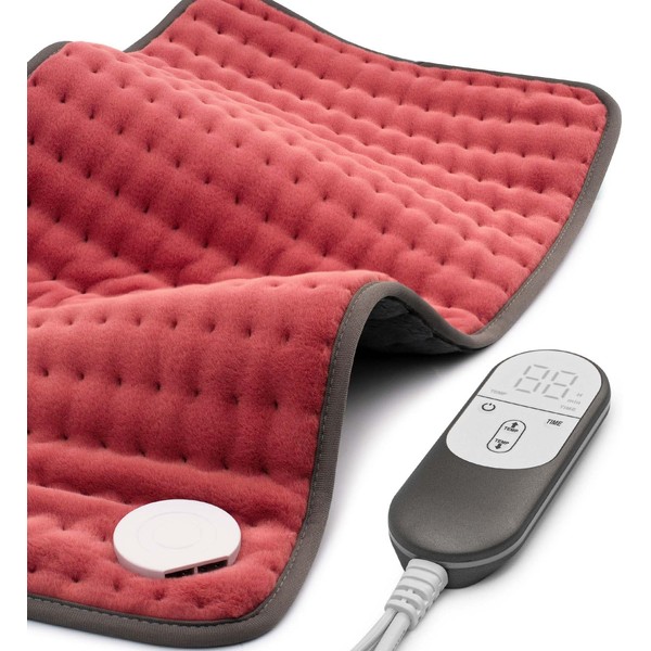 VALGELUIK Heating pad for Back, Neck, Shoulder, Abdomen, Knee and Leg Pain Relief, Mothers Day Gifts for Women, Men, Dad, Mom, Auto-Off,Machine Washable,Moist Dry Heat Options,Extra Large 12"x24"