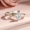 Jeulia 1.5 Carat Marquise Cut Ring Women2 PC Wedding Ring