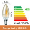 UMEXUS 5V 4W E14 Base LED Bulbs, 2700K, Dimmable, Amber