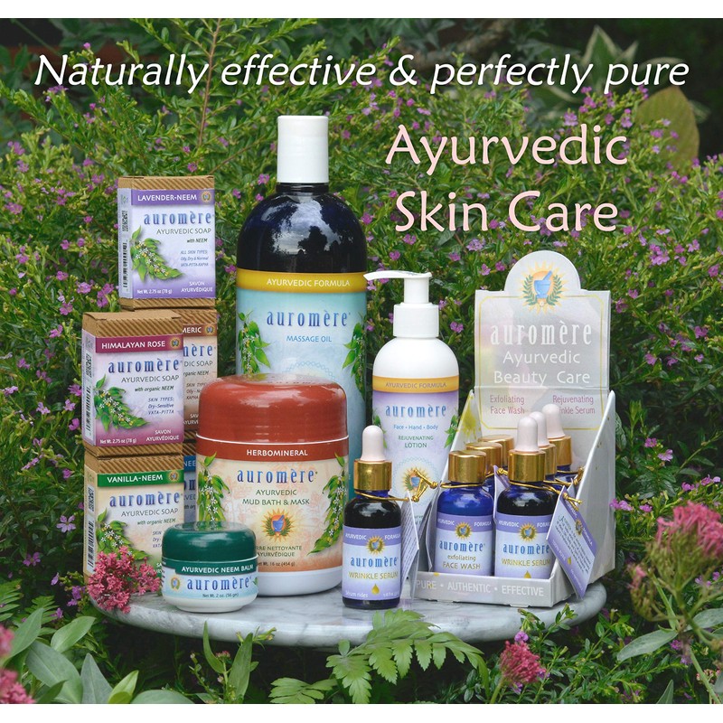 Auromere Ayurvedic Bar Soap, Lavender Neem - Eco Friendly, Handmade,