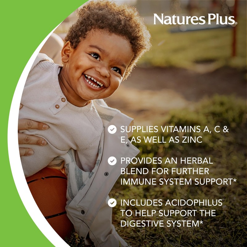 NaturesPlus Animal Parade Immune Booster - Tropical Berry Flavor -