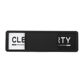 PATIKIL Dishwasher Magnet Clean Dirty Sign, 7x2 Inch Clean & Dirty Dishwasher Indicator Slider Black Funny Acrylic Magnet Sign Laundry Kitchen Gadgets, Black & White