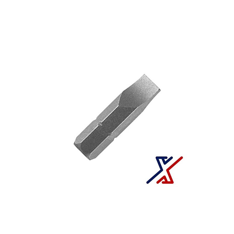 1/4" Slotted, Flat Driver Bit, 1" Long (36 Bits) by