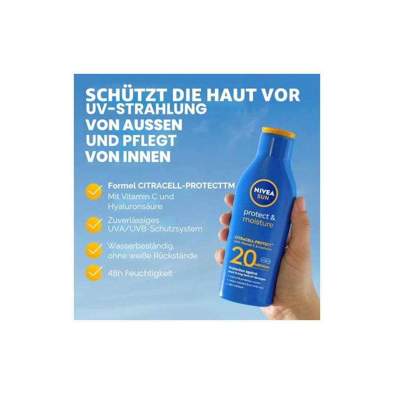 Moisturising Sun Lotion SPF 20, 200 ml