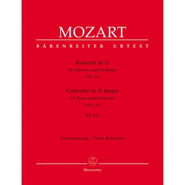 Konzert 16 D-dur Kv 451 - Klav Orch