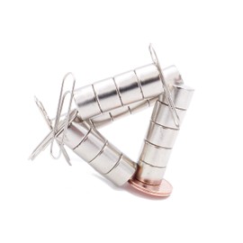 Brudazon 15 Mini Disc Magnets 12 x 8 mm N52 Strongest Level Neodymium Magnets Ultra Strong Power Magnet for Model Making, Photo, Whiteboard, Notice Board, Fridge, Crafts, Magnetic Disc Extra Strong