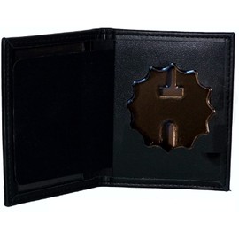 Perfect Fit Dress Leather Badge and ID Case for NY City Lieutenant (Cutout PF27)