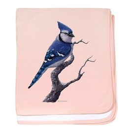 CafePress Blue Jay Bird Baby Blanket, Super Soft Newborn Swaddle