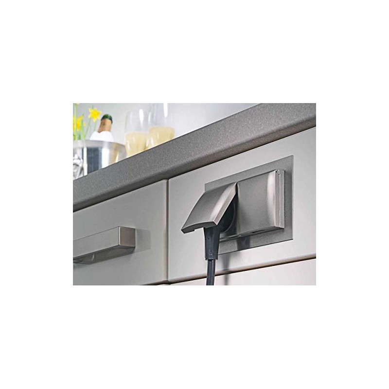 Thebo ST 3009 ST/2 Socket Element, Stainless Steel, 2 Sockets,