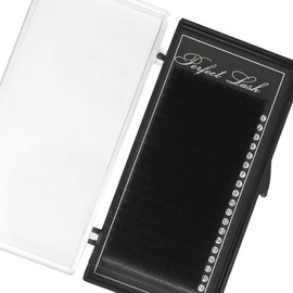 Lashmond Perfect Lash - C Curl Black Individual Eyelash Extensions for Salon Use, 20 Lines, Thickness 0.15/0.20/0.25 mm, Length 6 mm - 17 mm (0.20 mm, 16 mm)