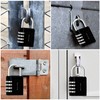 Belle Vous 4 Pack Black 4 Digit Combination Shackle Padlock