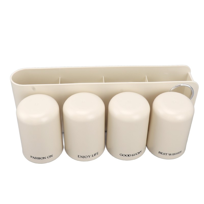Toothbrush Holder Bathroom Hanging Vanity Tooth Brush Organizer Punch Free