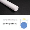 Ququyi Silicone Foam Strip, (1/2" Dia) Soundproofing Windows Sealing Strip,