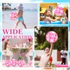 Whaline 16Pcs Disco Inflatable Beach Ball 16'' Pink Pool PVC