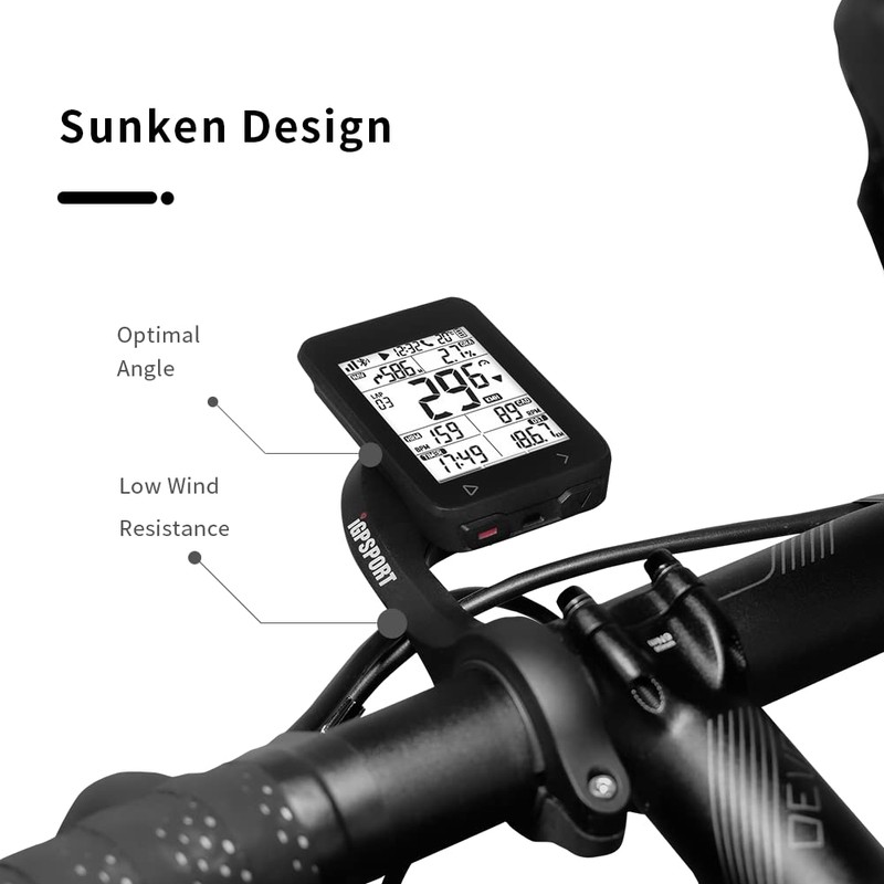 IGPSPORT M80 Soporte de Bicicleta Frontal, Soporte de Computadora de