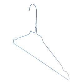 Hagspiel Metal Coat Hanger, Wire Hanger with High-Quality Zinc Coating, with Bridge and Skirt Notches, Made in Austria.