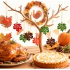 ALIBBON 24 Pcs Fall Tree Decoration Thanksgiving Tree Ornaments Felt