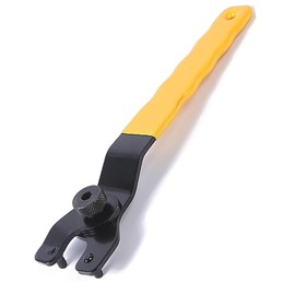 YUENTOEN Grinder, Adjustment Pin Wrench, Compatible with 0.4 - 1.6 inches (10 - 40 mm), Replacement, Adjustable, Lock Nut Wrench for Disc Grinders, Lock Nut Removal Tool (Yellow)