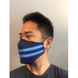 Light Blue & Red Stars Stripes Team Mask - Face Accessory - Fan Gear