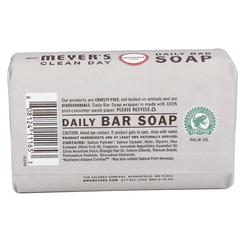 Mrs. Meyer's Bar Soap, Lavender, 5.3 Ounce