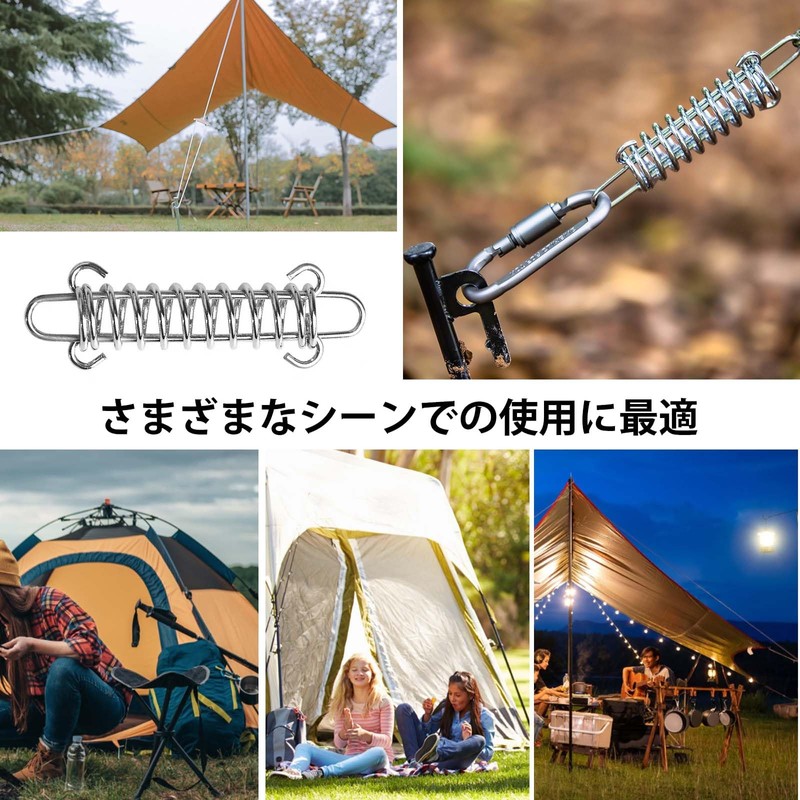 Stainless Steel Wind Rope Buckle, Tent Buckle, Spring Tension Buckle,