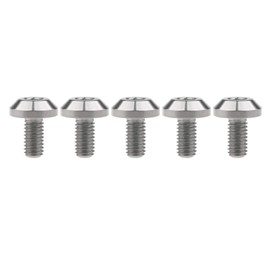 Wanyifa Titanium M6 x15 20 25 30 35mm Bolt Screw for Bicycle Motorcycle Disk Brake Bolt pack of 5 (M6x12mm, Normal Titanium)