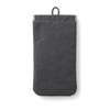 Mujin Ryohin Wrinkle Nylon One-Handed Opening Flat Pouch - Dark