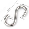 FDKJEJC 2 Pack 3.3-Inch Heavy Duty S Hooks, 304 Stainless