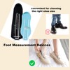 2 Pcs Foot Measurement Devices Shoe Sizer Measuring Ruler For
