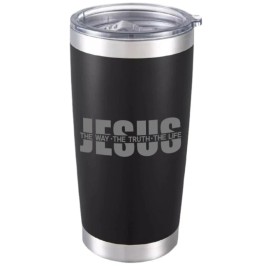 Supplymartonline Jesus Quote The Way The Truth The Life Tumbler 20oz Religious Gift for Believers